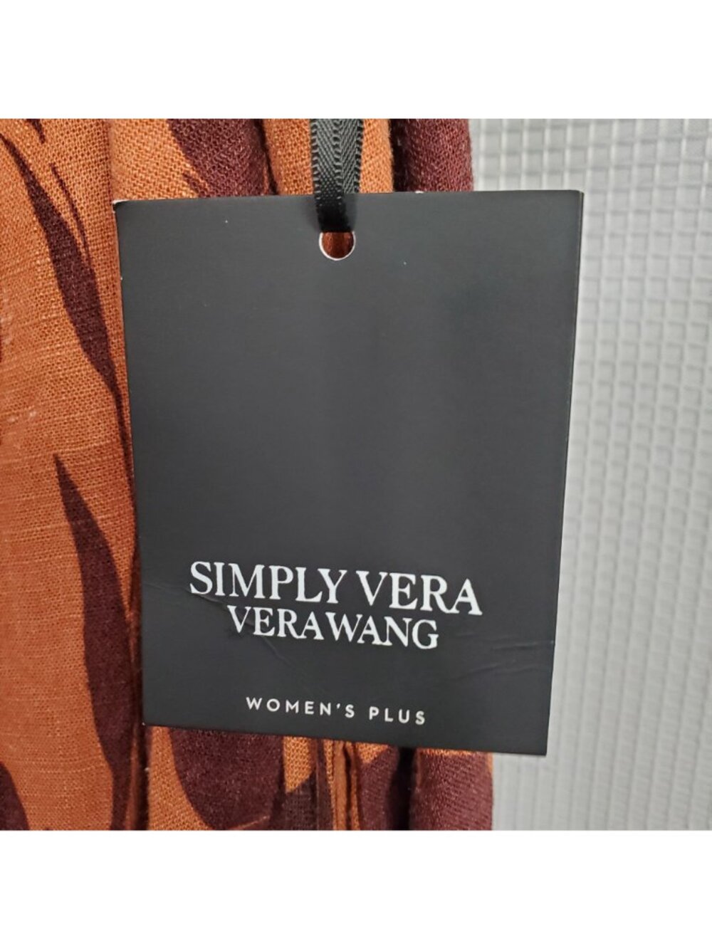 Simply Vera Wang NWT Sz 2X Dress Rayon Linen Tiered Ruffle Skirt Lined Maxi Full - Picture 13 of 16